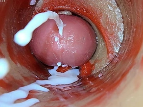 深插阴道内镜头捕捉精液喷射ASMR hot latino gay porn