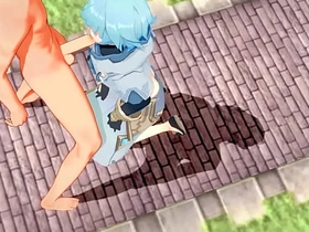 原神耽美-公子x重云激烈性爱-伪娘变装日本亚洲动漫游戏色情男同 asian hairy gay sex videos