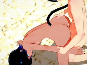 BL-猫男x狐男无套干两炮-伪娘变装日本亚裔漫画动漫游戏色情男同 gay porn chinese & white