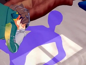 《为美好的世界献上祝福》男同版 - 和真激烈性爱[手交、口交、被操第一视角] - 日本动漫游戏色情同性 asian tattoo gay porn