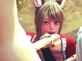 妖媚伪娘 - 三人行伪娘猛干 - 人妖变装日本亚洲漫画动漫游戏基佬片 japanese suit daddy gay porn