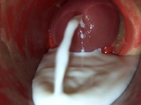 深插阴道内镜头捕捉大量精液喷射ASMR gay porn muscle asian bottom